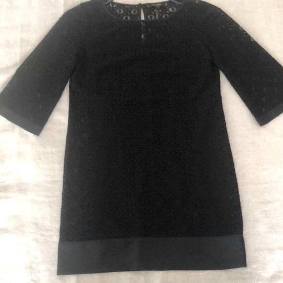 Laundry by Shelli Segal Black Lace Tunic Style Dress size 2 - Picture 7 of 12